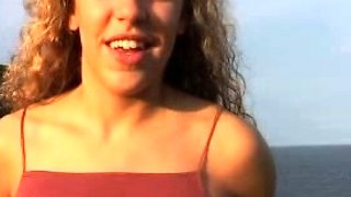 Amateur real small titted party teen slammed in gym class