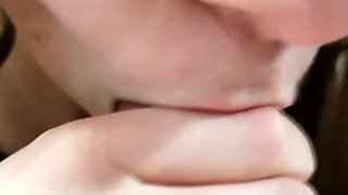 Kinky Teen Gives a Sensual Blowjob - POV Amateur Video