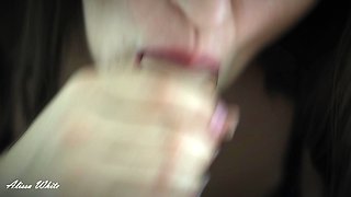 POV.passionate Sex Helps Me Relax Before Bed. Sensual Blowjob and Dripping Wet Pussy Doggystyle