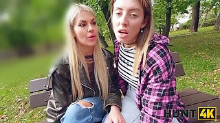 Hot Russian Lesbians Picked Up For Office Sex - Job Interview Fuck with Stranger POV