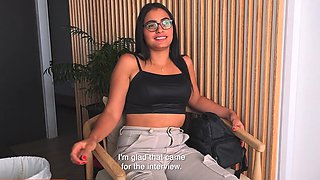 Innocent 18yo Latina Sucks Big Cock