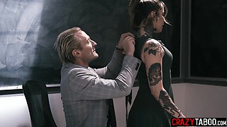 Kinky teen deepthroated by bad teacher