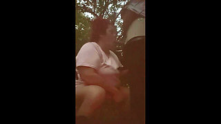 BBW Blowjob Outdoors