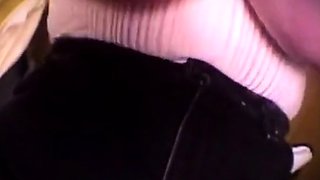Big-Breasted Amateur Grandma Gets Felt Up