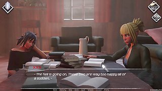 Interactive visual novel with a focus on curves and misty adventures