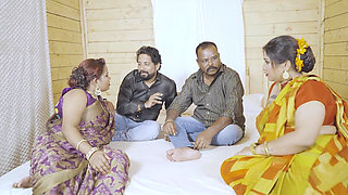 Two Step Brothers Swapping Their Wifes Regularly for Enjoying Hardcore Group Sex