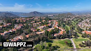 Experienced MILFs teach stepson how to fuck his own stepmom in rough sex frenzy