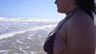 Flashing My Tits at the Nude Beach
