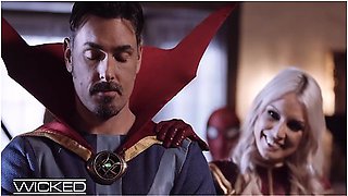 Spideypool - Ms Marvels Pussy Has A Marvelous Encounter With Dr. Stranges Cock - Kenzie Taylor
