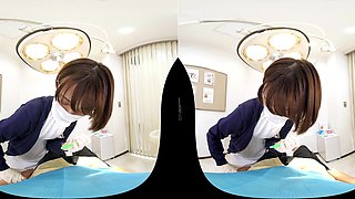 Japanese Nurse VR Short Hair With POV Heat