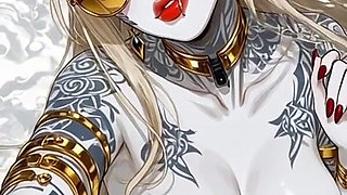 118. My White Demon in a Cloud Sexy Pose (ai Animation)