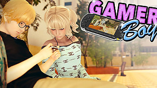 Girl Swallows Big Black Cock in the Toilet While Her Boyfriend Waits Outside Playing Console Emptie41