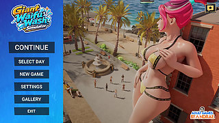 Giant Waifu Wash Simulator Gameplay Part 2 - Vellory's Biggest Cleanup Challenge yet