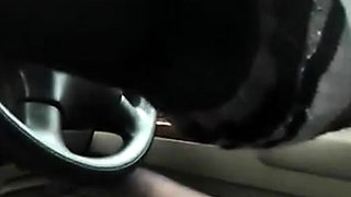 Asian Girl Reaches Orgasm in Car with Sex Toy on Webcam