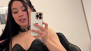 Busty curly brunette with big boobs fucks on couch