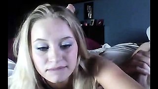 This seemingly innocent blonde is a cock sucking monster