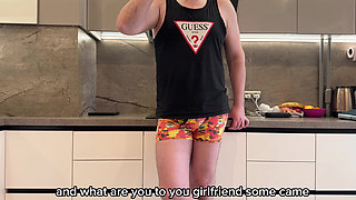 Real Cheating - Fucked Wife's Stupid Friend while Wife is at Work - Russian Amateur with Conversations and English Subtitles