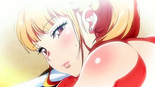 Hentai redhead gives blowjob and having sex