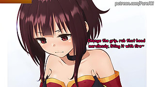 Megumin kindly asks you to charge her magic (Softdom JOI)