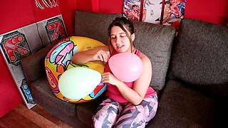 Ride and Deflate Beachball with Leggings - Bunny Looner