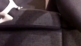 Pantyhose Crossed Legs White Stipper Heels Pumps