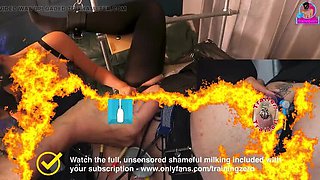 Zero Cums! Femdom Anal Milking Ruined Orgasm - Amateur Wife Stepmom Cock Milking Slave Bondage