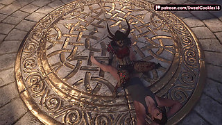 Man Fucks Nahema in Cemetery - Oral & Cum on Ass