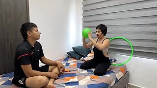 Hot Latina Stepsister Bored at Home - Hardcore Fucking Game