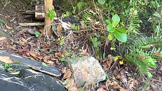 Hot Brunettes in Thong Bikini on the Trail of the Deserted Beach Delicious