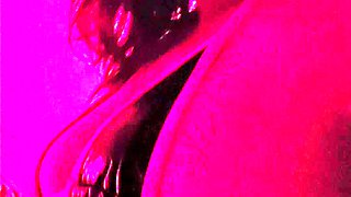 Pink Lights Miss Kitty Teases In Bikini