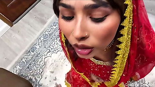 Halloween Handjob: My Friend's Big Ass Desi Wife Fucks Me in Costume - Tantric Sex with Big Natural Tits & POV