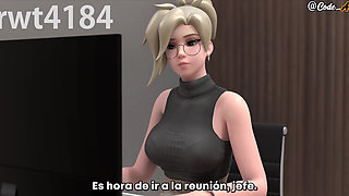 Mercy gets fucked and gets a creampie