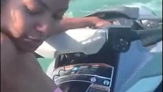 POINT OF VIEW: Ultra-kinky young damsel, left her spouse on the beach and had hump with the tutor on the jet ski with everyone eyeing.