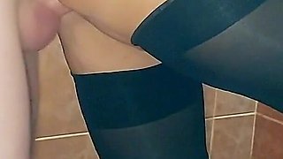 Stepmom Moans Loudly and Has Multiple Orgasms in the Bathroom