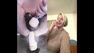 MILF First Time Ballbusting & Humiliation - 42 Year Old Amateur Cougar Sees CBT