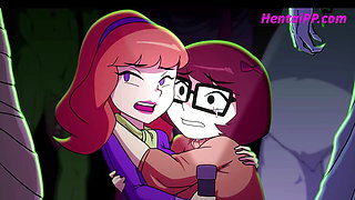 Sexy Velma & Daphne Get Fucked With Monsters In Gangbang ( Scooby Doo Parody Cartoon )