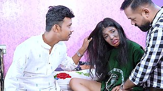 Real Indian Stepsisters and Husband Doing a Gangbang Rough Hardcore Sex