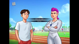 Hot summer adventure with big-assed beauties and natural boobs in a steamy visual novel