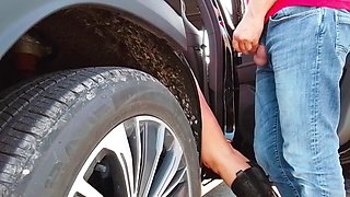 Fucking Stepmom in the Parking Lot