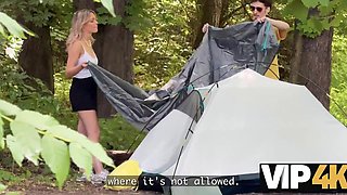 Blonde Tourist With Big Tits Rides A Stranger While Her Boyfriend Watches