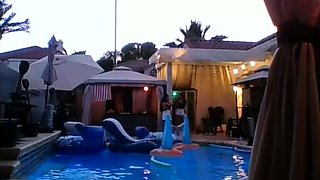 Hot amateur outdoor sex on the deck Blow job anal ATM