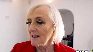 - mature Claire Knight Spanks Masturbating Lad and Rides Him Hard