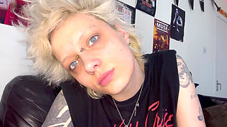 Silent Smoking Handjob JOI Blowjob Spit Long Tongue