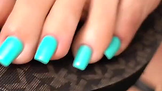 Flip Flops & Blue Toes