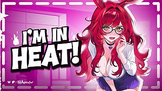 Satiate Breed Me NOW!" Bunnygirl In Warmth is Desperate For Your Jizz - R18 Audio ASMR Anime porn Roleplay